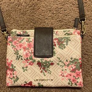 Liz Claiborne floral shoulder bag.